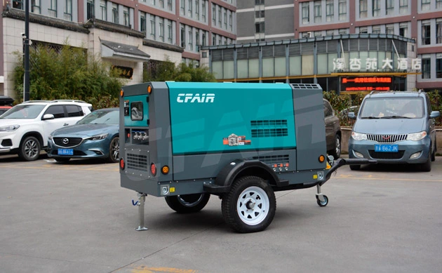 185 cfm air compressor towable