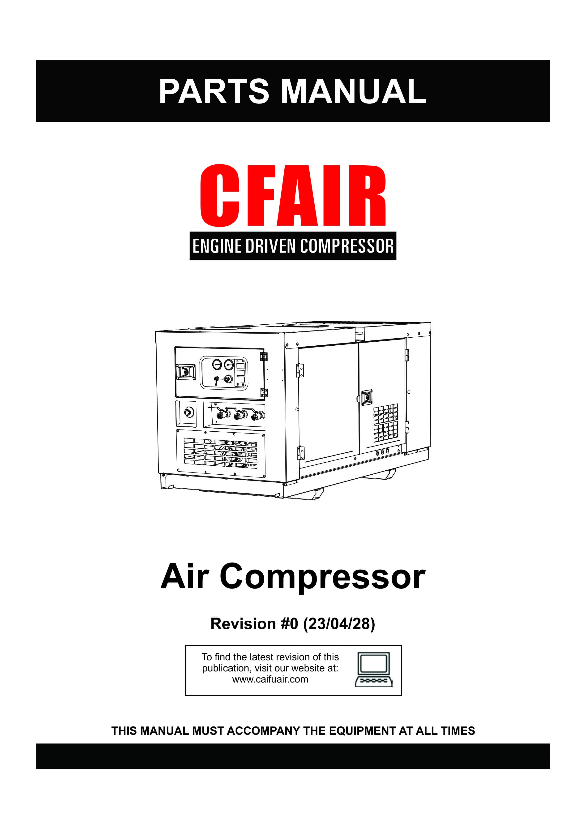 Parti compressore d'aria tipo scatola manuale