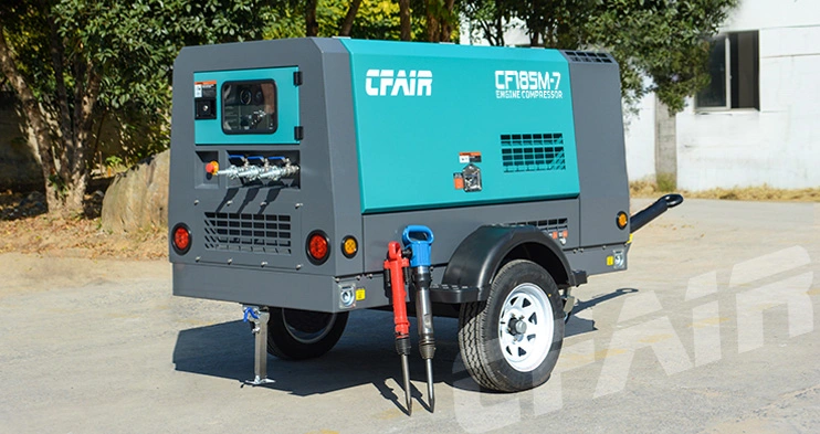 Compressore d'aria a vite Diesel per la costruzione di edifici CFAIR CF185MI-7