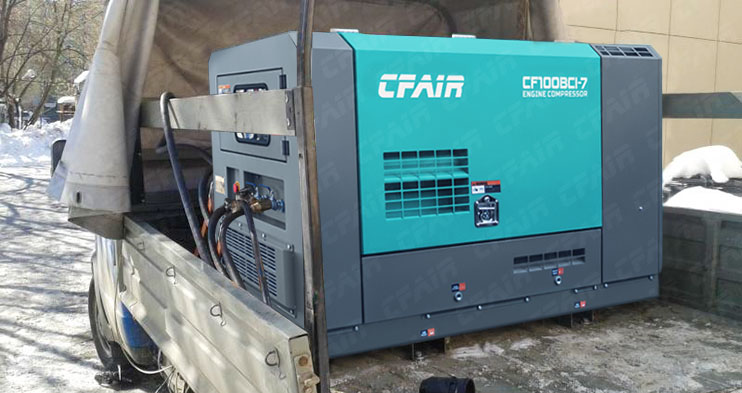 Compressore d'aria Diesel montato su camion CFAIR con After-cooler