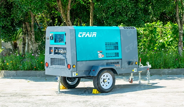 CFAIR alta qualità il compressore d'aria diesel 265CFM @ 101.5PSI conveniente