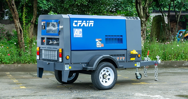 CFAIR alta qualità il compressore d'aria Diesel post-Cooler Cost-Effective185CFM@101.5PSI