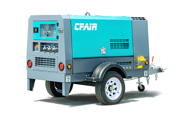 75cfm compressore d'aria Diesel portatile pneumatico EPA 4F